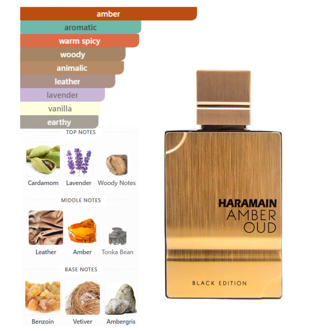 Al Haramain Amber Oud Black 2.0 Oz Edp Unisex