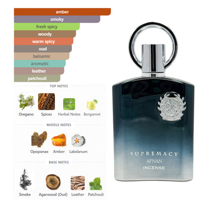 Afnan Supremacy Incense 3.4 Oz EDP for Men
