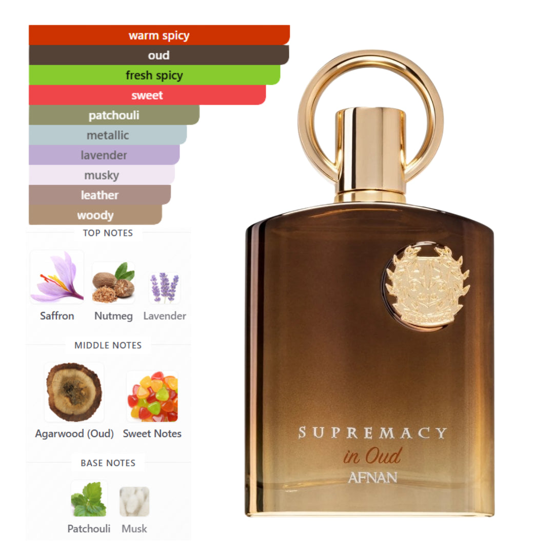 Afnan Supremacy In Oud 3.4 Oz Extrait De Parfum Unisex