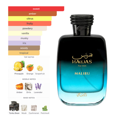 Rasasi Hawas Malibu 3.4 Oz Edp Men
