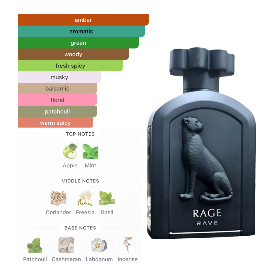 Lattafa Rave Rage 3.4 Oz Edp Men