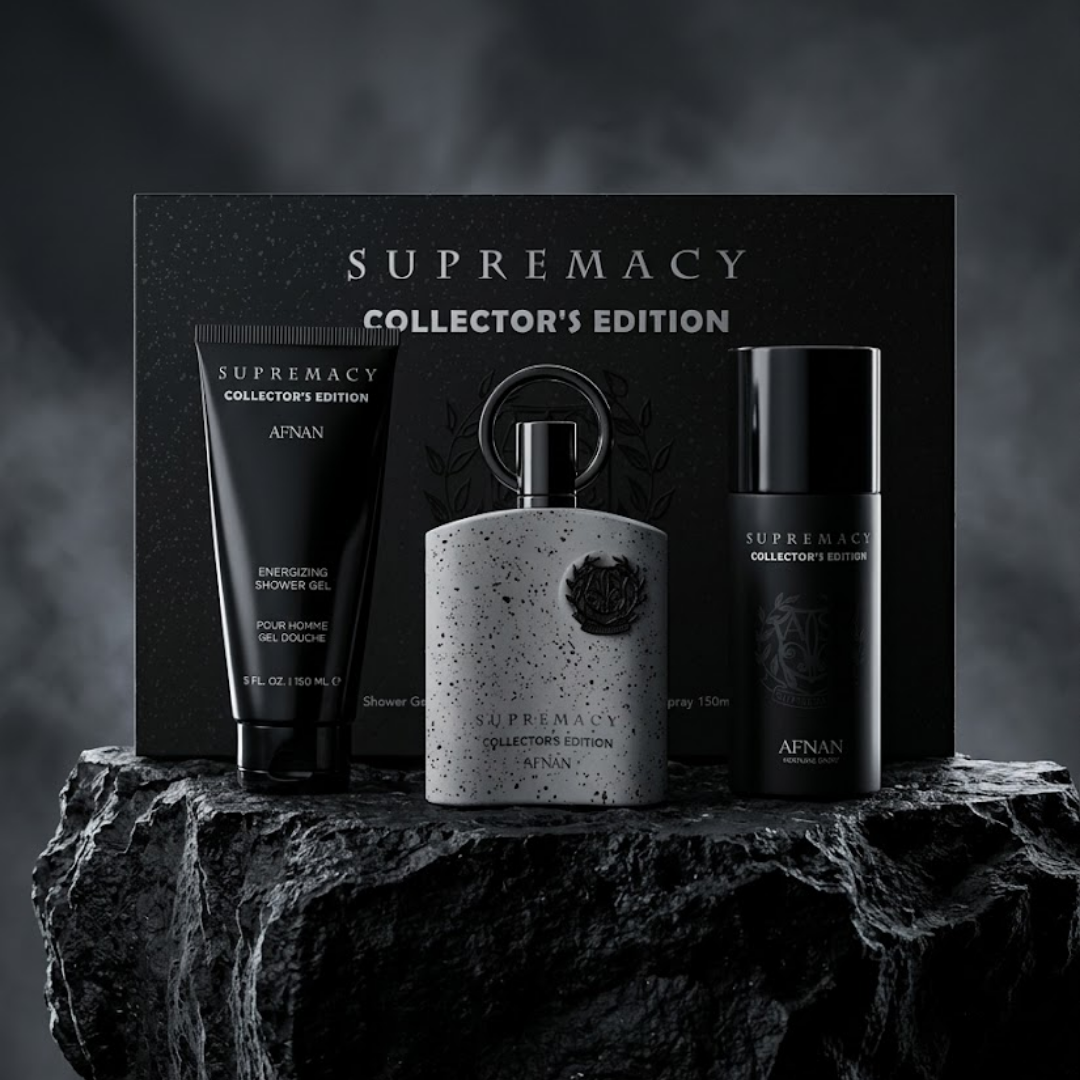 Afnan Set Supremacy Collector'S 3 Pc 3.4 Oz Edp Spray + 5.0 Deo + 5.0 S.Gel Men