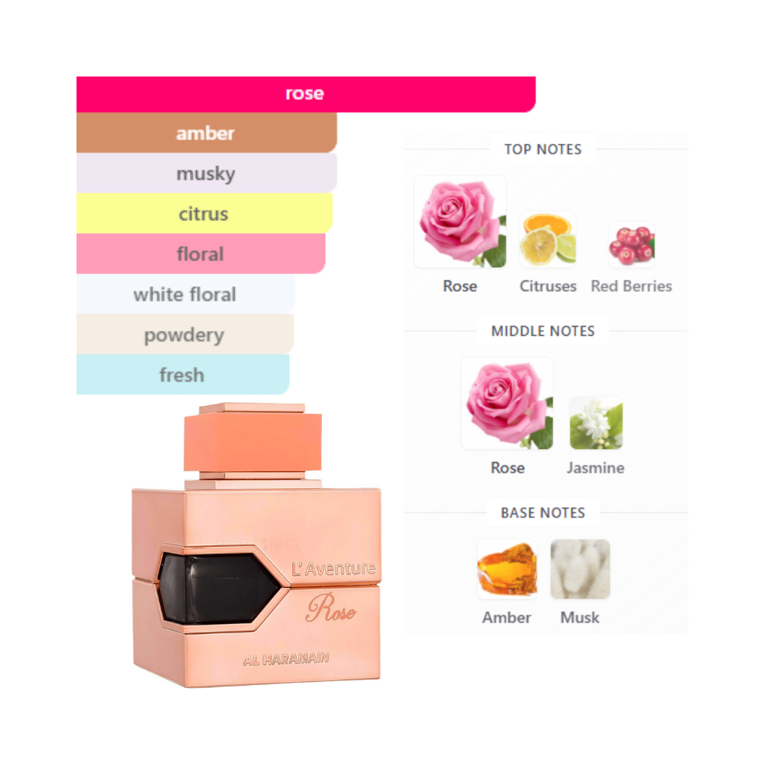 Al Haramain Laventure Rose 3.4 Oz Edp Women