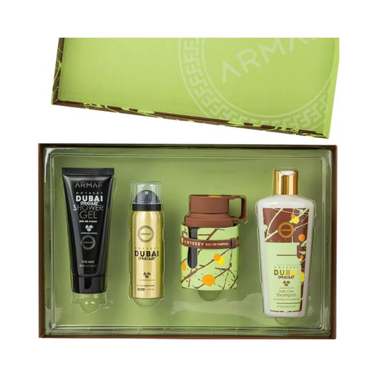 Armaf Set Odyssey Dubai Choclate 3.4 Edp +3.4Bl+1.7Deo+8.4 Shampoo Men