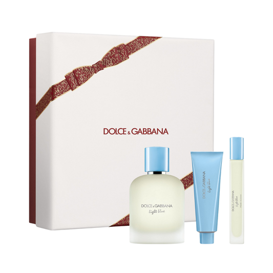 Dolce & Gabbana Set Light Blue  3Pc (3.3 Oz Edt ,1.69 Oz Shower Gel,10 ml Edt ) Men