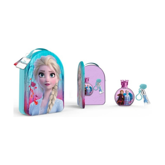 Disney Set Frozen 3.4 Oz Edt + Zip Case + Lip Gloss Kids