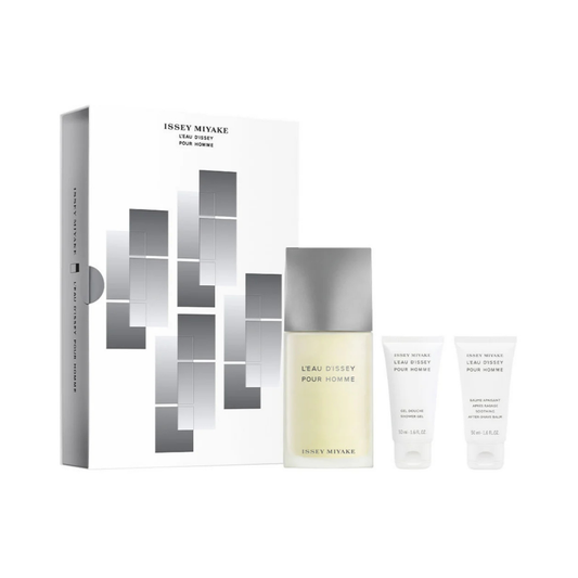 Issey Miyake Set Leau Dissey 3 Pc ( 4.2 Oz Edt, 1.6 Oz Shower Gel, 1.6 Oz After Shave balm) Men
