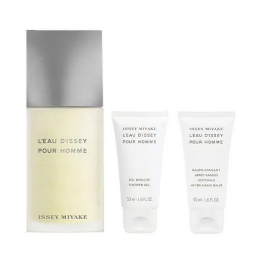 Issey Miyake Set Leau Dissey 3 Pc ( 4.2 Oz Edt, 1.6 Oz Shower Gel, 1.6 Oz After Shave balm) Men