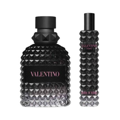 Valentino Set Uomo Born In Roma 2 Pcs 1.7 Oz Edt 0.5 Oz Edt Men