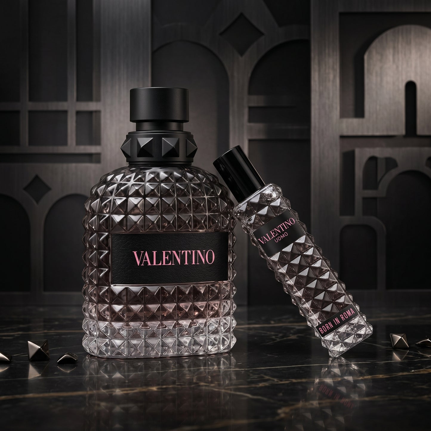 Valentino Set Uomo Born In Roma 2 Pcs 1.7 Oz Edt 0.5 Oz Edt Men