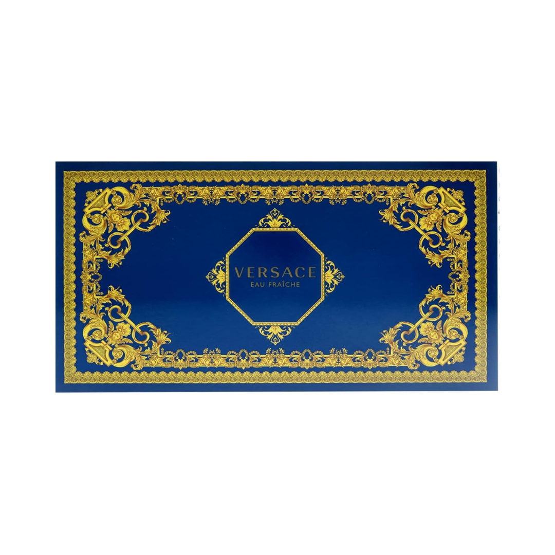 Versace Eau Fraiche 3pc Set (3.4 Oz EDT, 0.34 Oz EDT and Bag) for Men