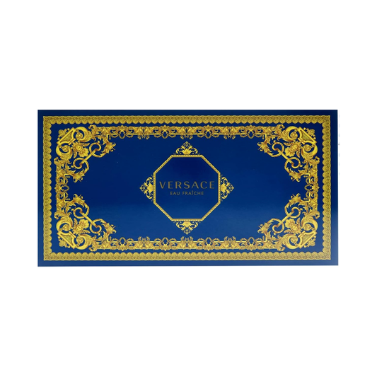 Versace Eau Fraiche 3pc Set (3.4 Oz EDT, 0.34 Oz EDT and Bag) for Men