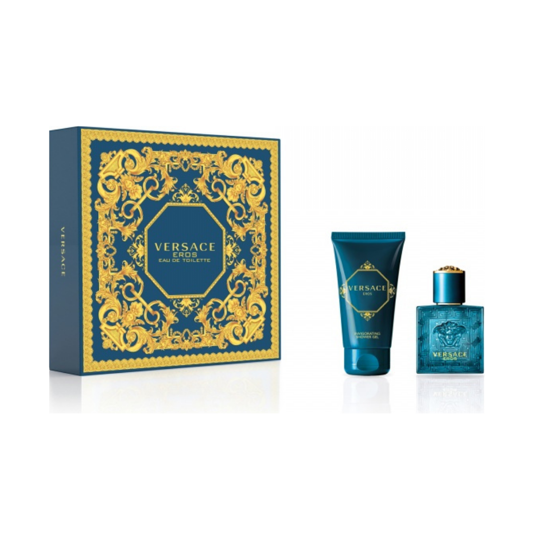 Versace Eros 2pc Set (1.0 Oz EDT and 1.7 Oz Shower Gel) for Men