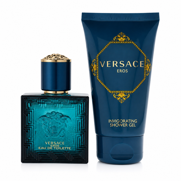 Versace Eros 2pc Set (1.0 Oz EDT and 1.7 Oz Shower Gel) for Men