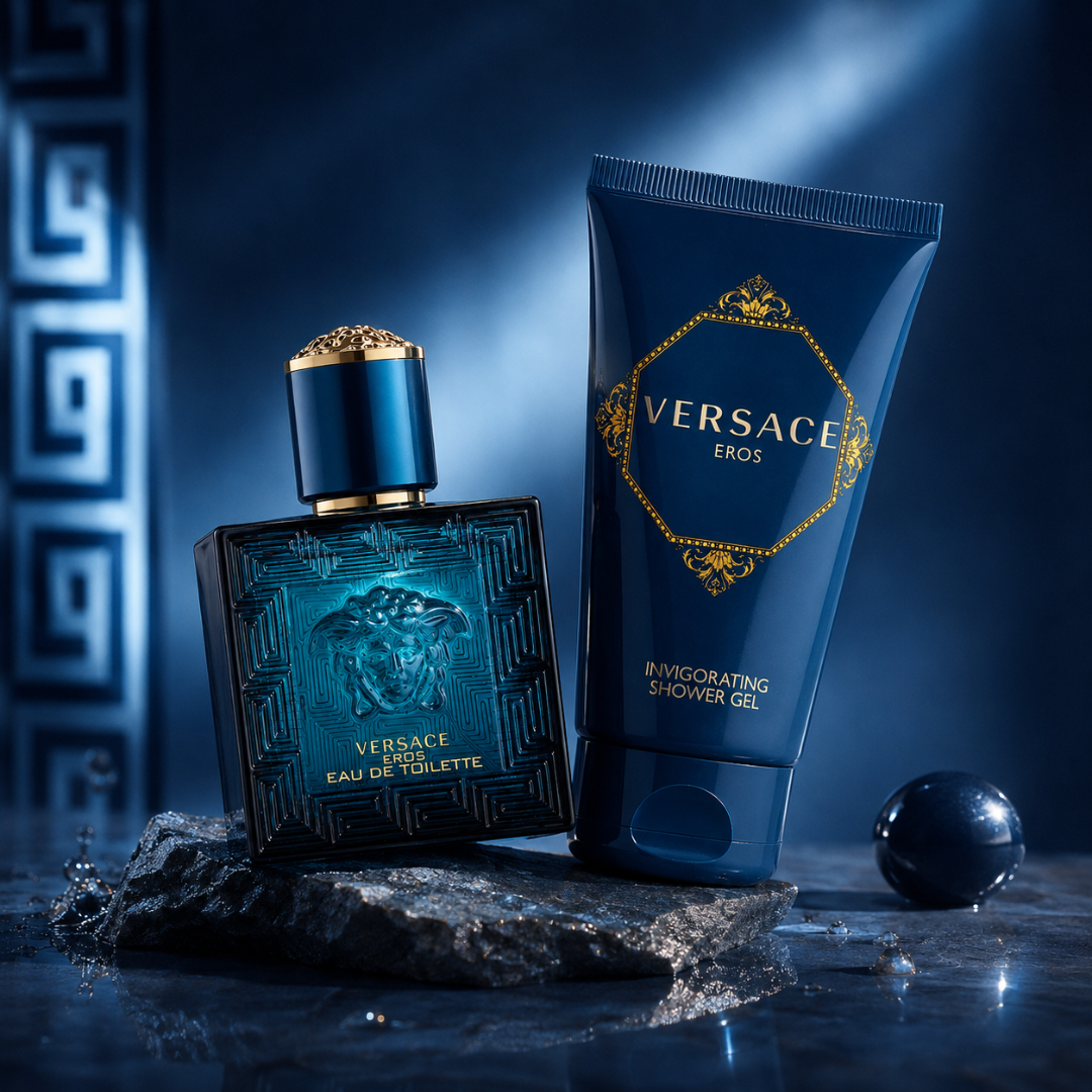 Versace Eros 2pc Set (1.0 Oz EDT and 1.7 Oz Shower Gel) for Men