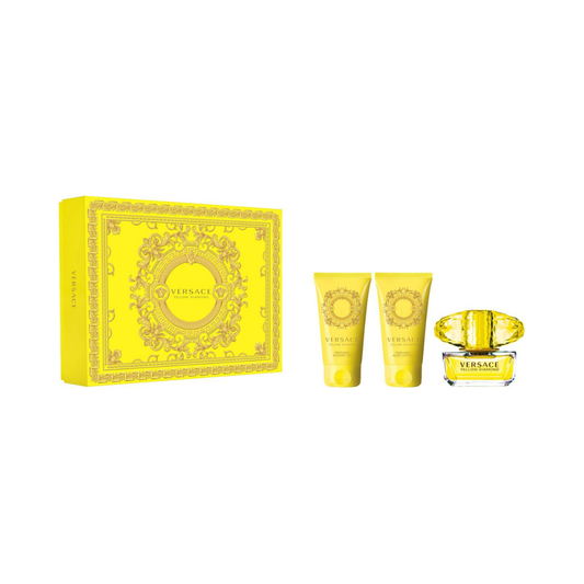 Versace Yellow Diamond 3pc Set (1.7 Oz EDT, 1.7 Oz Shower Gel and 1.7 Oz Body Lotion) for Women