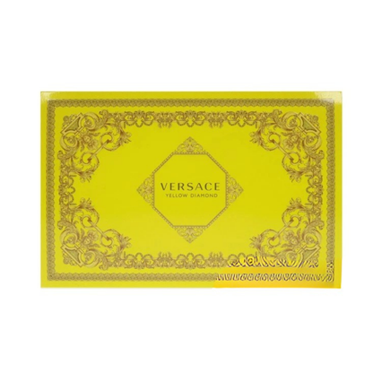 Versace Yellow Diamond 4pc Set(3.0 Oz EDT, 3.4 Oz Body Lotion,3.4 Oz Shower Gel and Bag) for Women