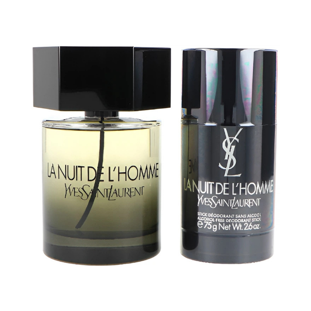 Yves Saint Laurent Set Nuit Homme Love Set 2 Pcs 3.4 Oz Edt & 2.5 Oz Deo Stick Men