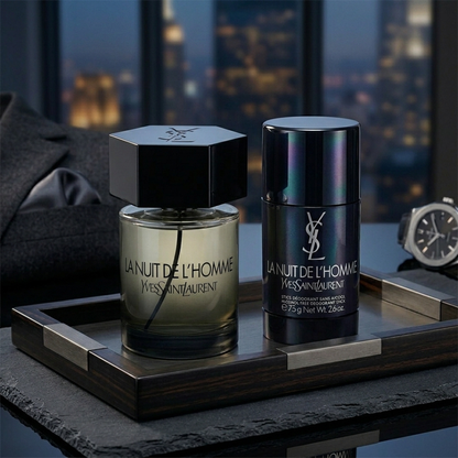 Yves Saint Laurent Set Nuit Homme Love Set 2 Pcs 3.4 Oz Edt & 2.5 Oz Deo Stick Men