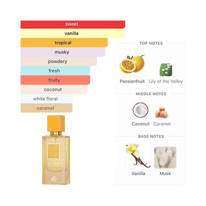 Lattafa Ana Abiyedh Passion 2.0 Oz Edp Women