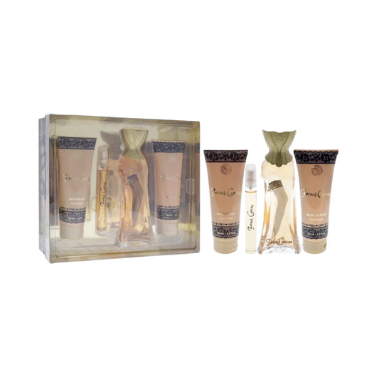 New Brand Set French Can Can 3.4 Oz + 4.3 Oz + 4.3 Oz + 15 Ml Edp Women