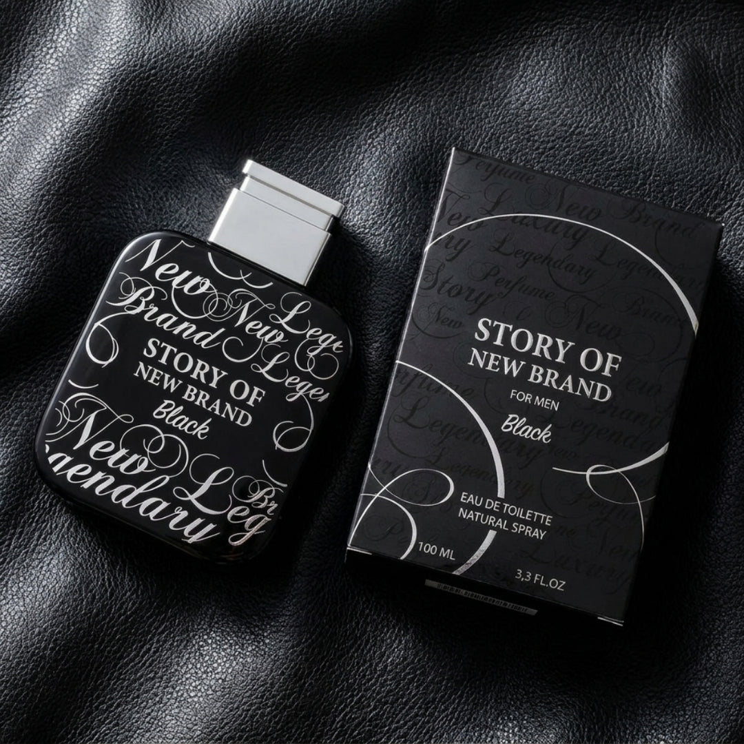 New Brand Story Of Black 3.3 Oz Edt Men