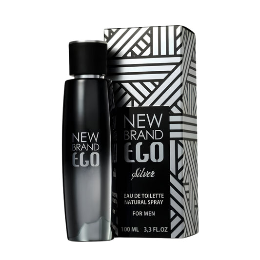 New Brand Ego Silver 3.3 Oz Edt Men