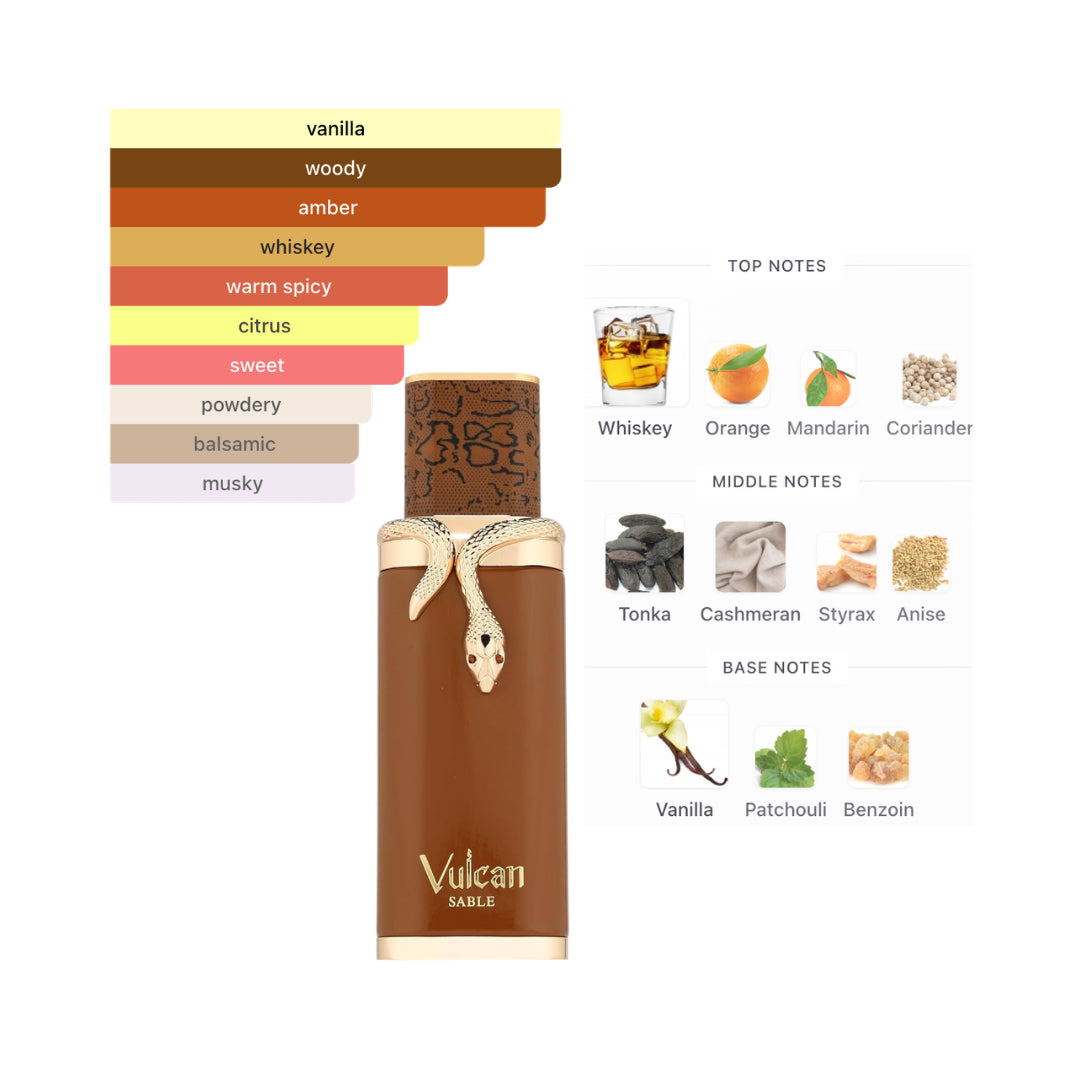 Fragrance World Vulcan Sable 3.4 Oz Edp Unisex