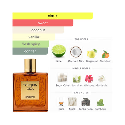 Rayhaan Tonquin Giza 3.4 Oz Edp Unisex