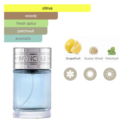 New Brand Set Invincible 3.3 Oz + 4.3 Oz + 4.3 Oz + 15 Ml Edt Men