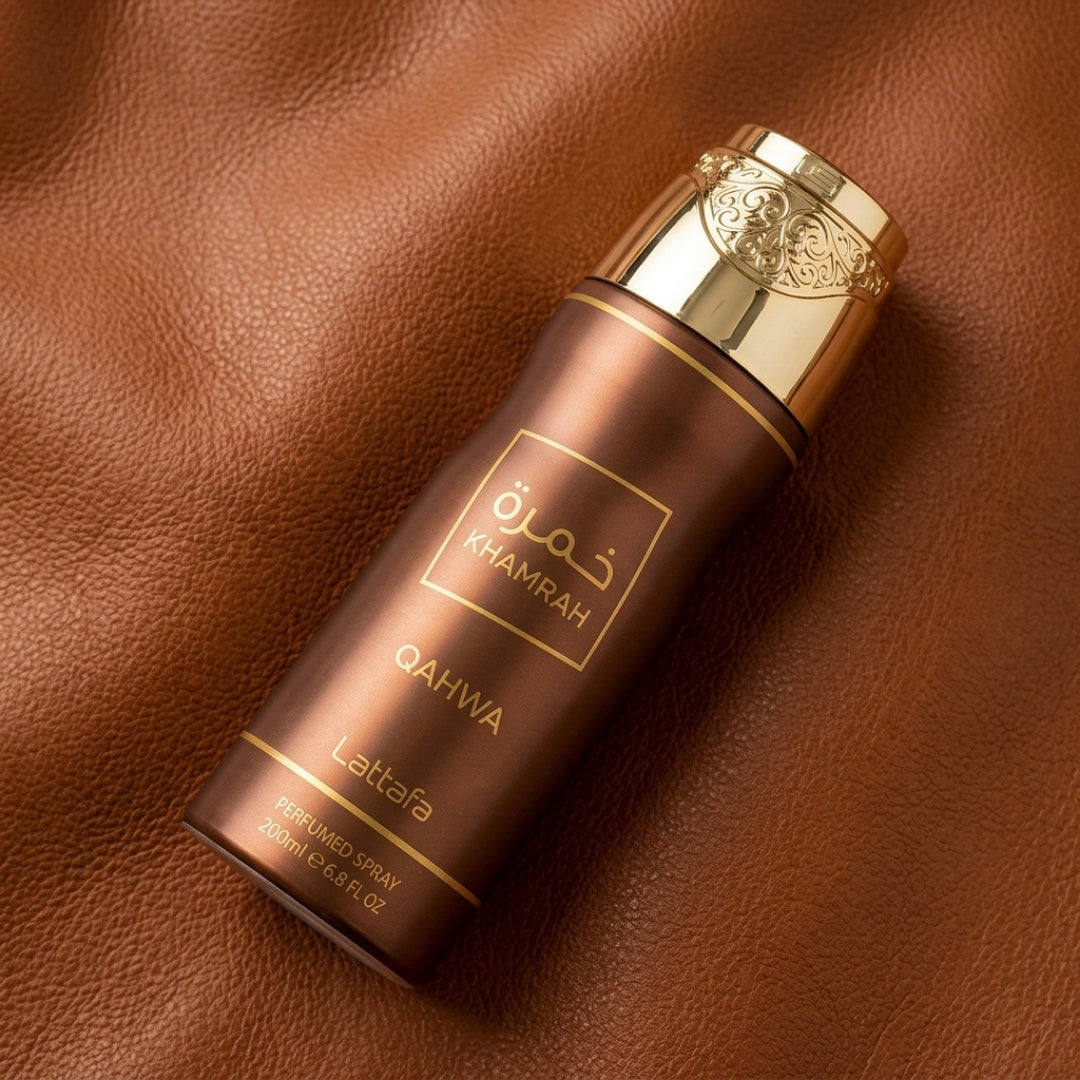 Lattafa Body Spray Khamrah Qahwa 6.8 Oz Men