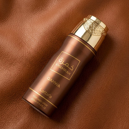 Lattafa Body Spray Khamrah Qahwa 6.8 Oz Men