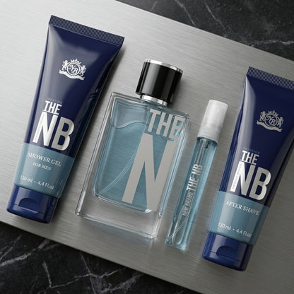 New Brand Set Prestige The Nb 3.3 Oz + 4.4 Oz + 4.4 Oz + 15 Ml Edt Men