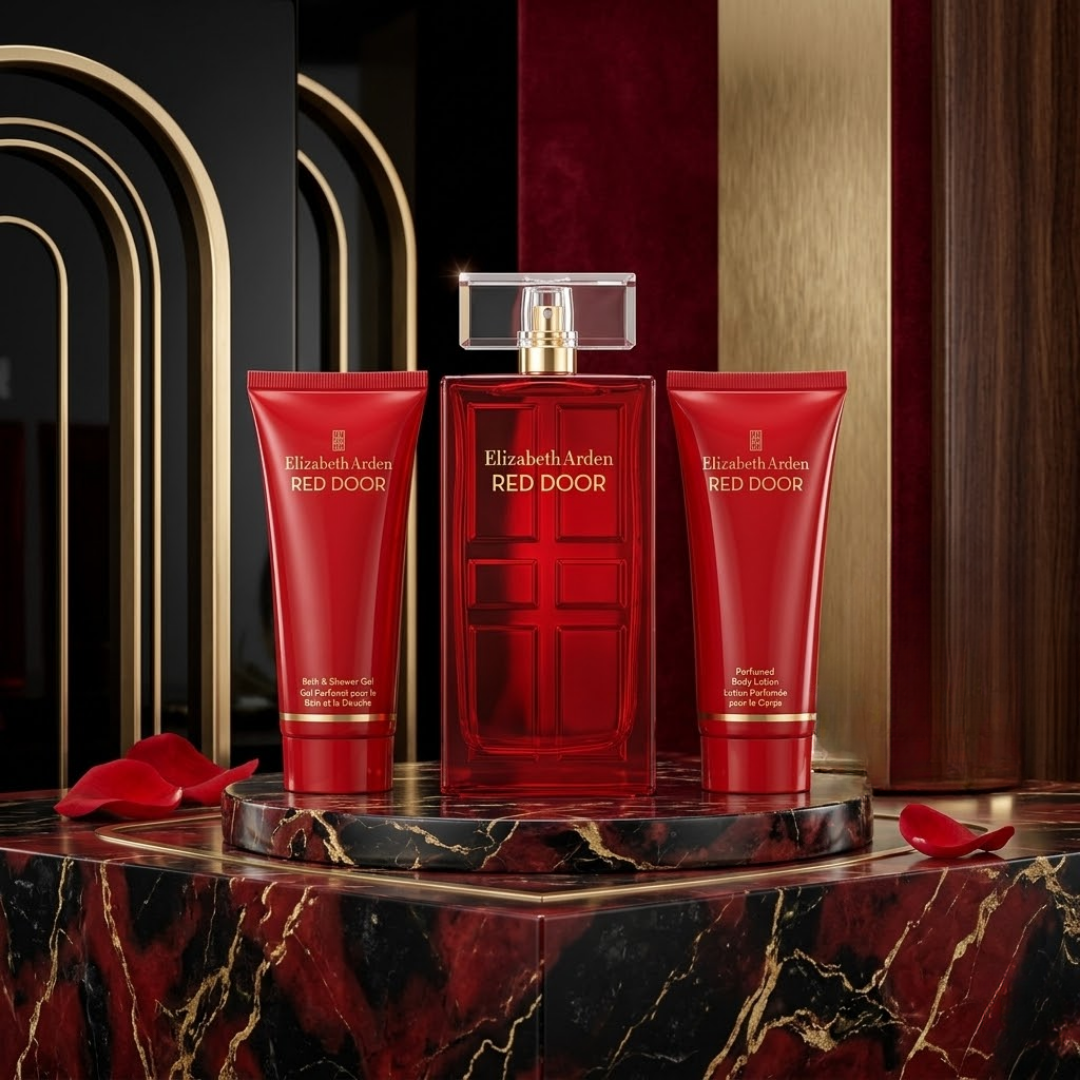Elizabeth Arden Set Red Door 3.4 Oz Edt Women 3Pcs+3.4 Oz Body Lotion + 3.4 Shower Gel
