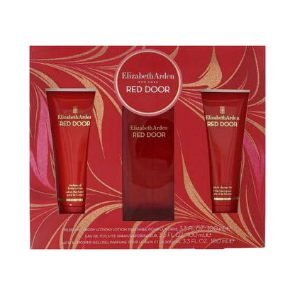 Elizabeth Arden Set Red Door 3.4 Oz Edt Women 3Pcs+3.4 Oz Body Lotion + 3.4 Shower Gel