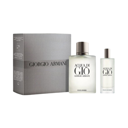Giorgio Armani Set Acqua Di Gio for Men 3.4 oz EDT Spray / 0.5 oz EDT Spray