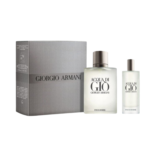 Giorgio Armani Set Acqua Di Gio for Men 3.4 oz EDT Spray / 0.5 oz EDT Spray