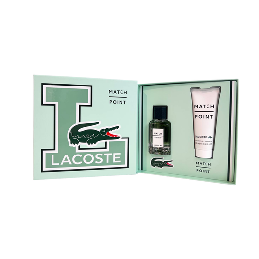 Lacoste Set Match Point 2 Pcs 3.4 Oz Edt & 5.0 Oz Deo Spray Men