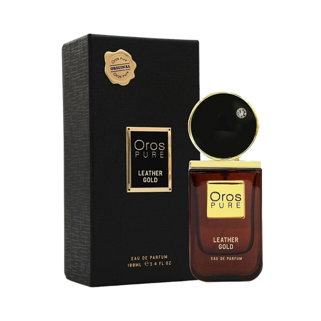 Armaf Oros Pure Leather Gold 3.4 Oz Edp Men