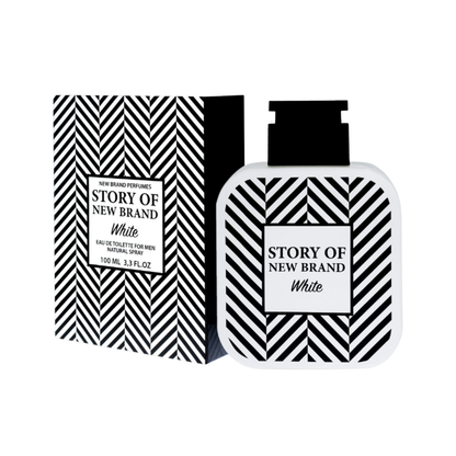 New Brand Story Of White 3.3 Oz Edt Men
