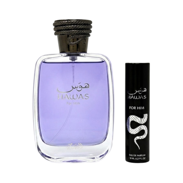 Rasasi Set Hawas 3.38 Oz Edp + 8 ml Edp Men