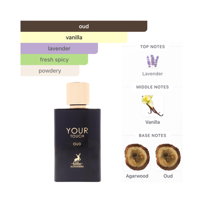 Maison Alhambra Your Touch Oud 3.4 Oz Edp Unisex