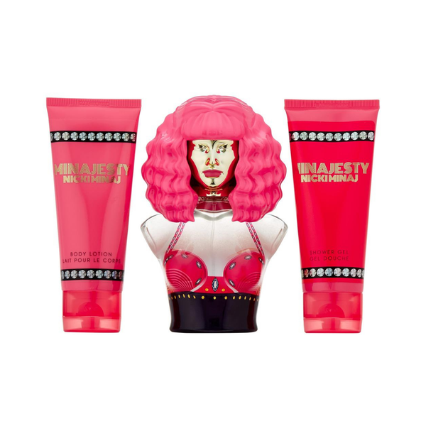 Nicki Minaj Set Minajesty 3.4 Oz Edp & 3.4 Oz Body Lotion & 3.4 Oz Shower Gel Women