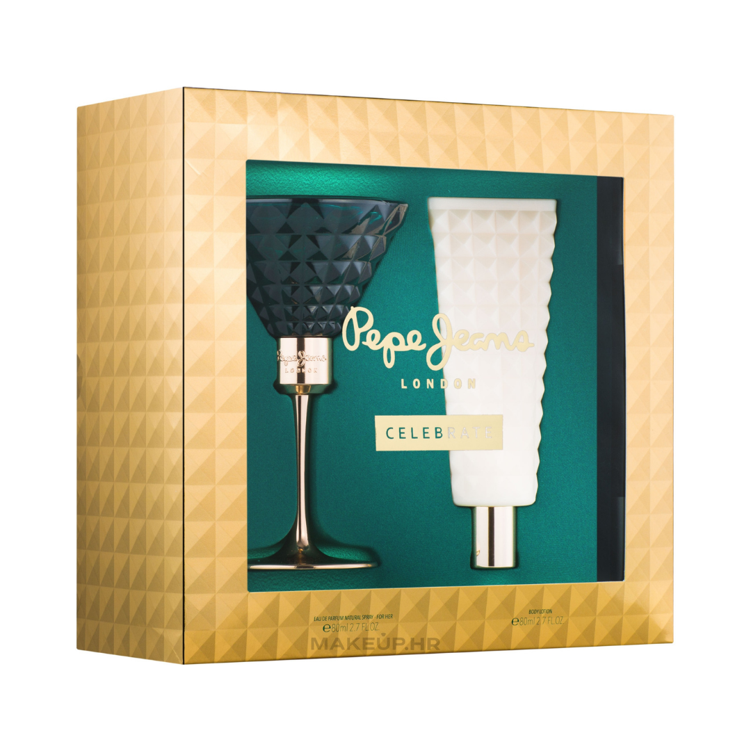Pepe Jeans Set Celebrate Her 2.7 Oz Edp & 2.7 Oz Body Lotion Women