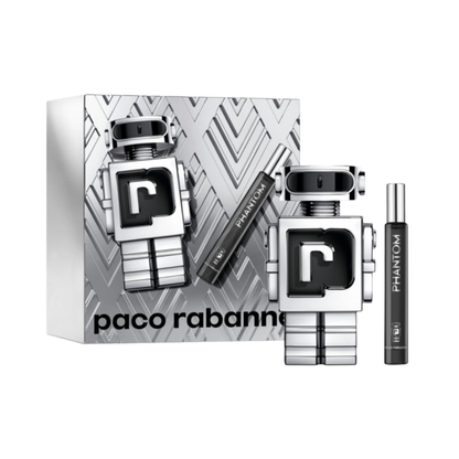 Paco Rabanne Set Phantom 3.4 Oz Edt & 0.68 Oz Edt Men