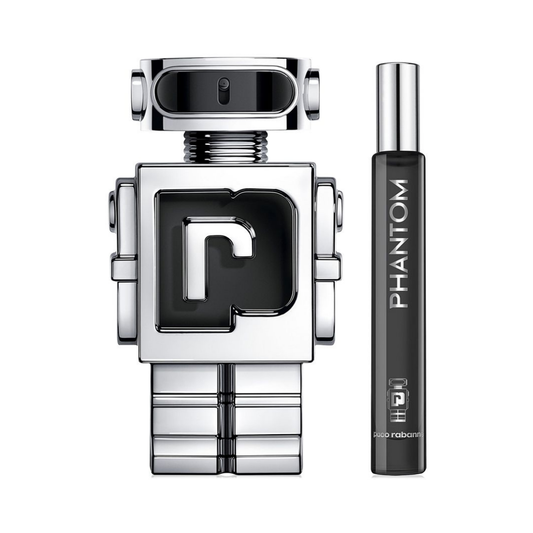 Paco Rabanne Set Phantom 3.4 Oz Edt & 0.68 Oz Edt Men