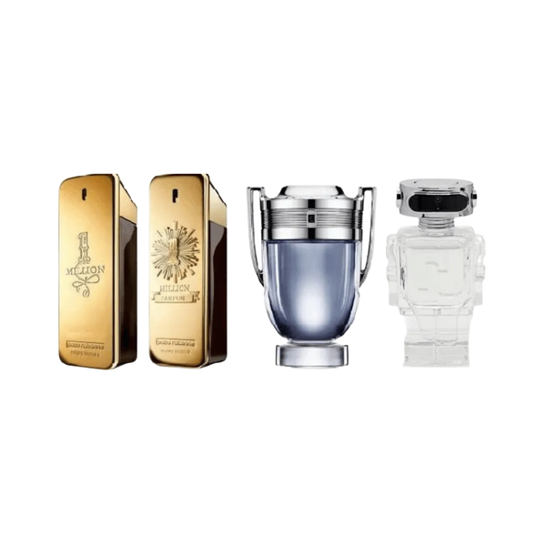 Paco Rabanne Set Mini Paco 4 Pcs One Million Edt,  One Million Parfum, Invictus Edt, Phantom Edt 0.17 Oz Men