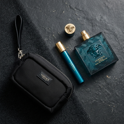 Versace Set Eros 3.4 Oz Edp + 10 Ml Spray Edp + Gwp Men