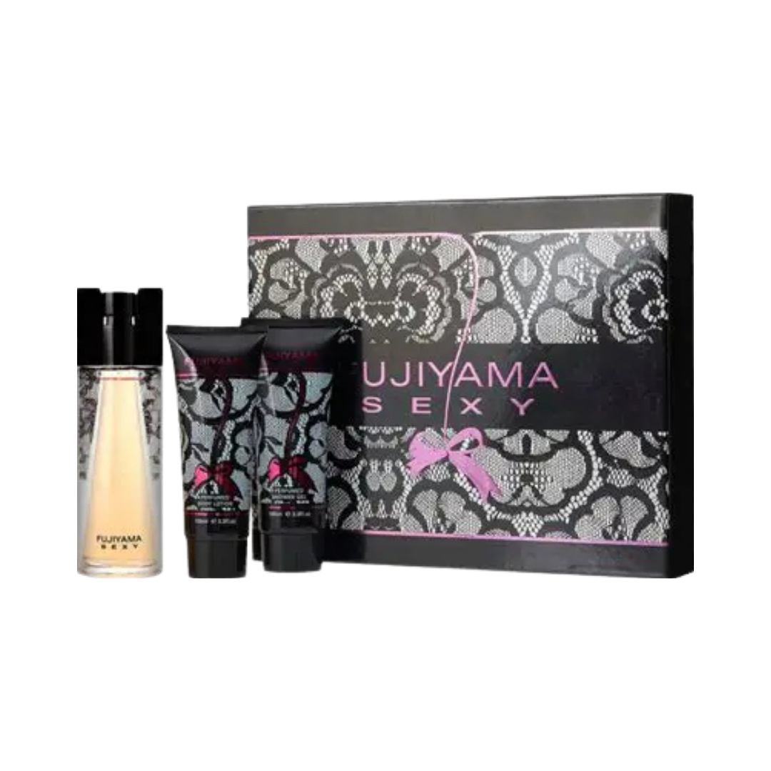 Succes De Paris Set Fujiyama Sexy 3.3 Oz Edt & 3.3 Body Lotion & 3.3 Shower Gel Women