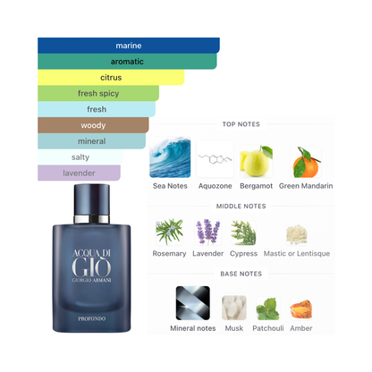 Giorgio Armani Acqua Di Gio Profondo 4.2 Oz EDP for Men